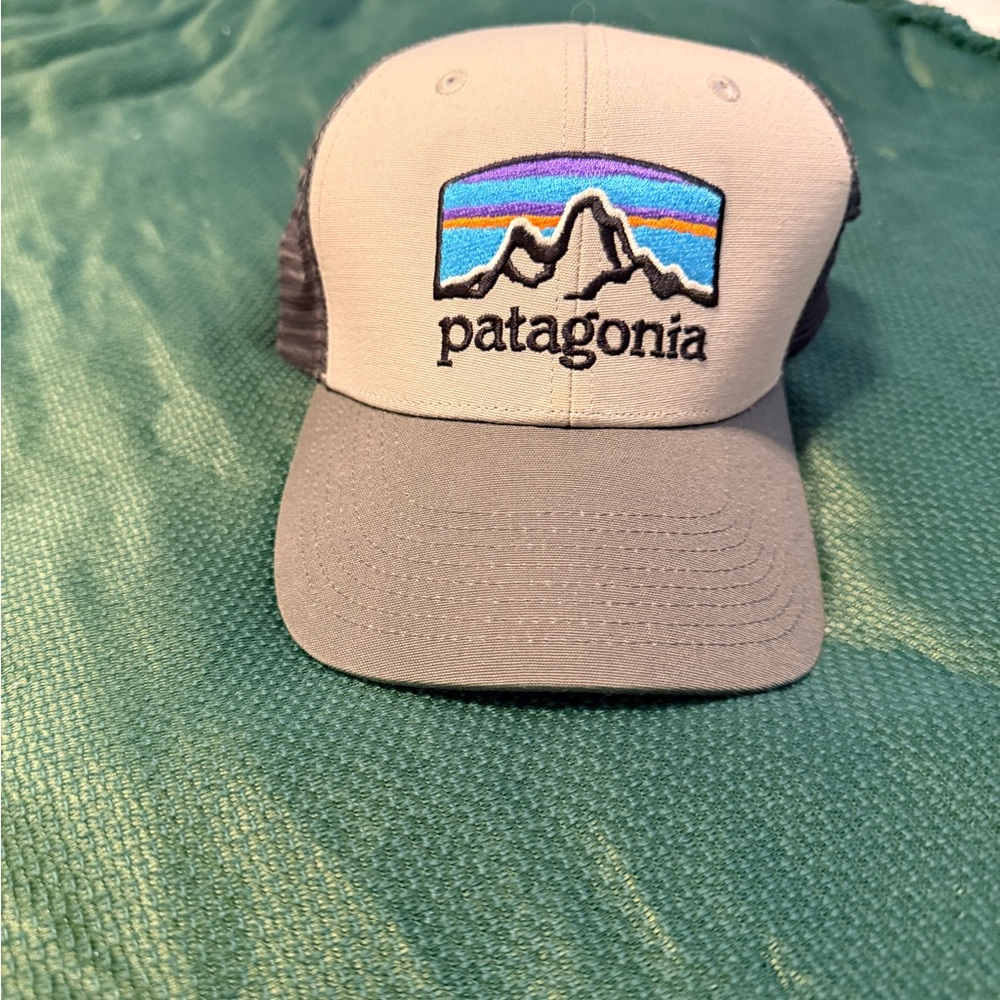 Patagonia Gray and Black Trucker Hat